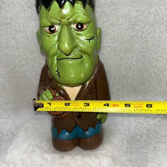 Dynagood 2001 Frankenstein blow mold Halloween decor 9" table top decor big head - Picture 3 of 12